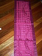 1 X SPECIAL LATTICE TAB CURTAIN BURGUNDY RED 120 cm X 220 cm NEW